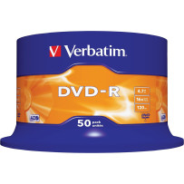 Verbatim 43548 4.7GB 16x DVD-R Matt Silver - 50 Pack Spindle