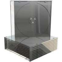 Single Slimline CD Black Case 5.2mm Spine- 50pcs