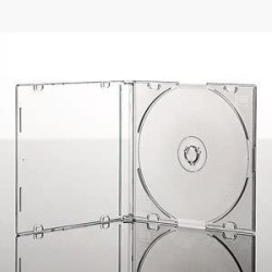 Vision Single Slimline CD Clear Case 5.2mm Spine- 50pcs