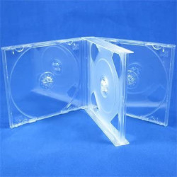 Vision 4 Way Multi CD Clear Jewel (Quad Case) 23mm Spine - 50pcs