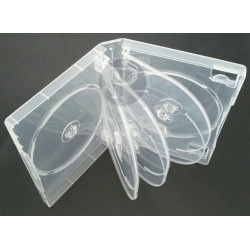 Vision 8 Way Multi Clear DVD Case 27mm Spine - 25pcs