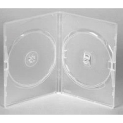 Amaray Double Clear DVD Case 14mm Spine - 50pcs