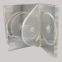 25 x 5 Way DVD Case Clear - 27mm Spine