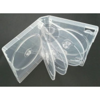 8 Way Multi Clear DVD Case 22mm Spine - 25pcs