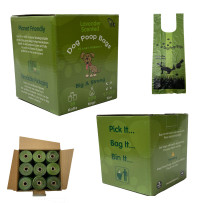 Dog/Cat Poo Bags 270pcs With Tie Handles - Extra Large and Extra Strong