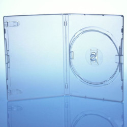 Amaray Single Clear DVD Case 14mm with Spine Clips - 50pcs