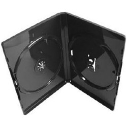 Amaray Double Black DVD Case 14mm Spine - 100pcs