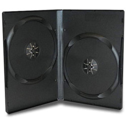 Vision 7mm Double Black DVD Case - 100pcs