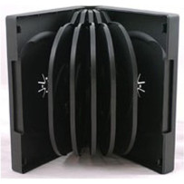 Vision 12 Way Multi Black DVD Case 39mm Spine - 40pcs