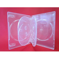 6 Way Multi Clear DVD Case 22mm Spine - 50pcs