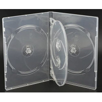 4 Way Clear DVD Case 14mm Spine - 50pcs