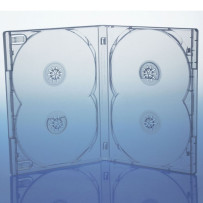 Amaray 4 Way Clear DVD Case 15mm - 50pcs