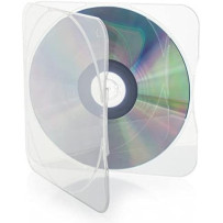 Square Clams Clear 4mm Spine - 100pcs