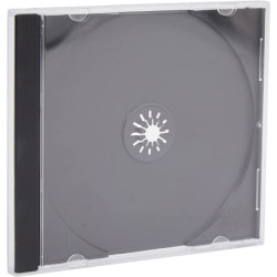 Vision Single Cd Black Jewel case 10.4mm Spine - 50 Pcs