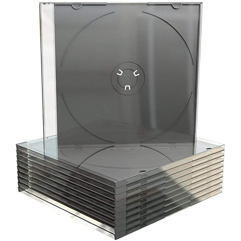 Single Slimline CD Black Case 5.2mm Spine- 100pcs